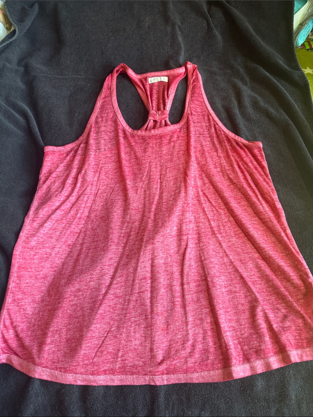 Maurices Pink Knotted Racerback Tank